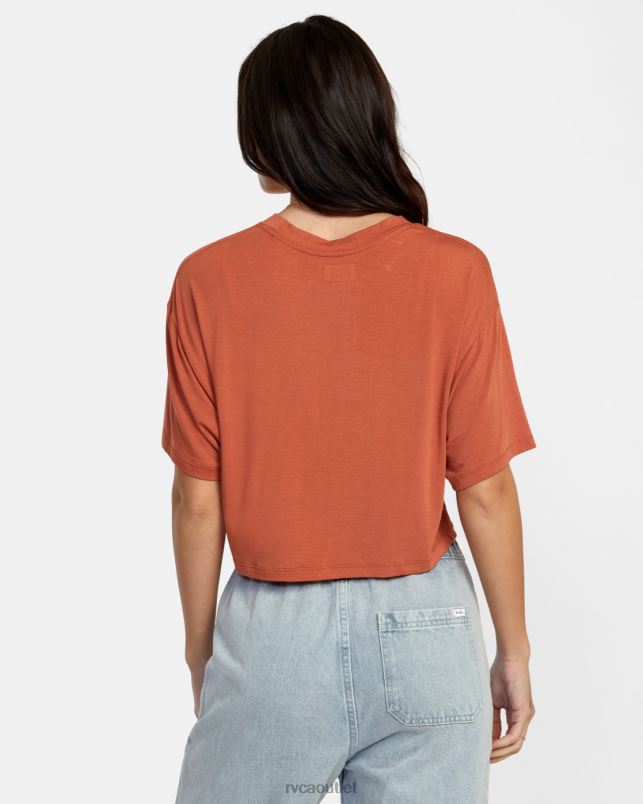 Clothing V84B1354 sandlewood RVCA Women Hooky Tee