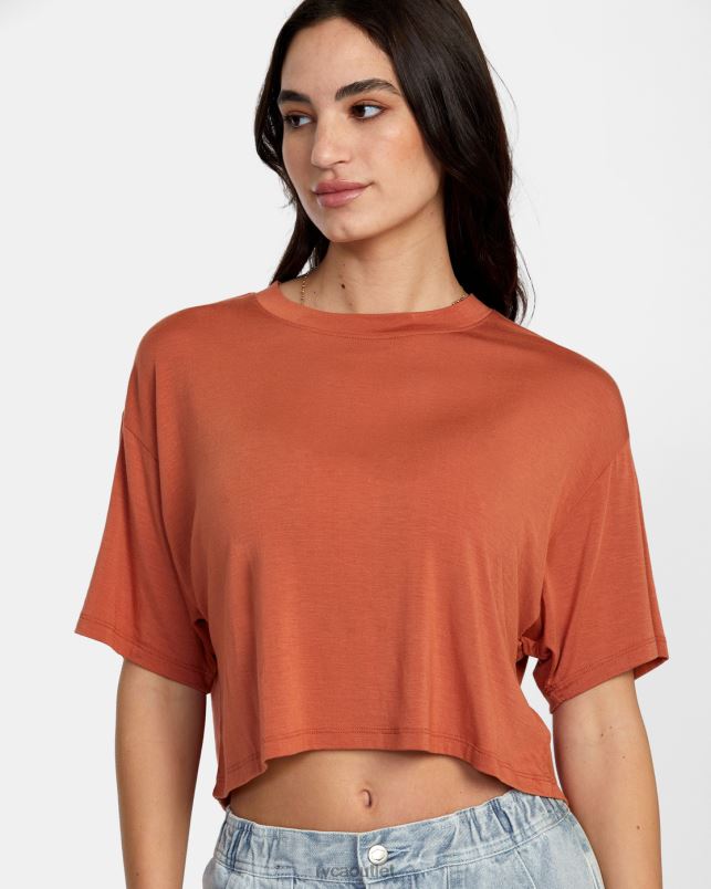 Clothing V84B1354 sandlewood RVCA Women Hooky Tee