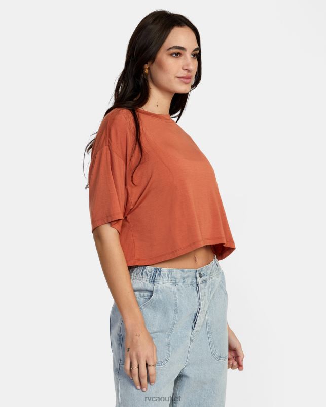 Clothing V84B1354 sandlewood RVCA Women Hooky Tee