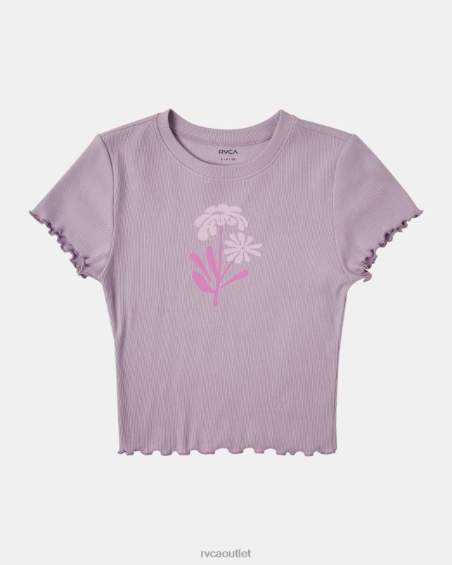 Clothing V84B1359 lavender RVCA Women Bloomed Classmate T-Shirt