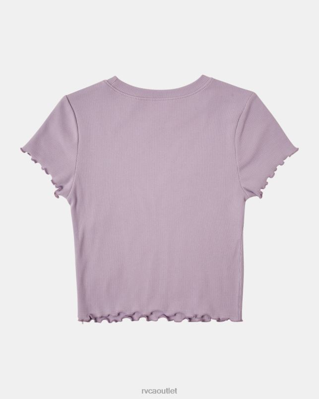 Clothing V84B1359 lavender RVCA Women Bloomed Classmate T-Shirt