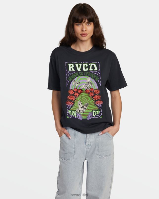 Clothing V84B1366 black RVCA Women Swirl Anyday T-Shirt