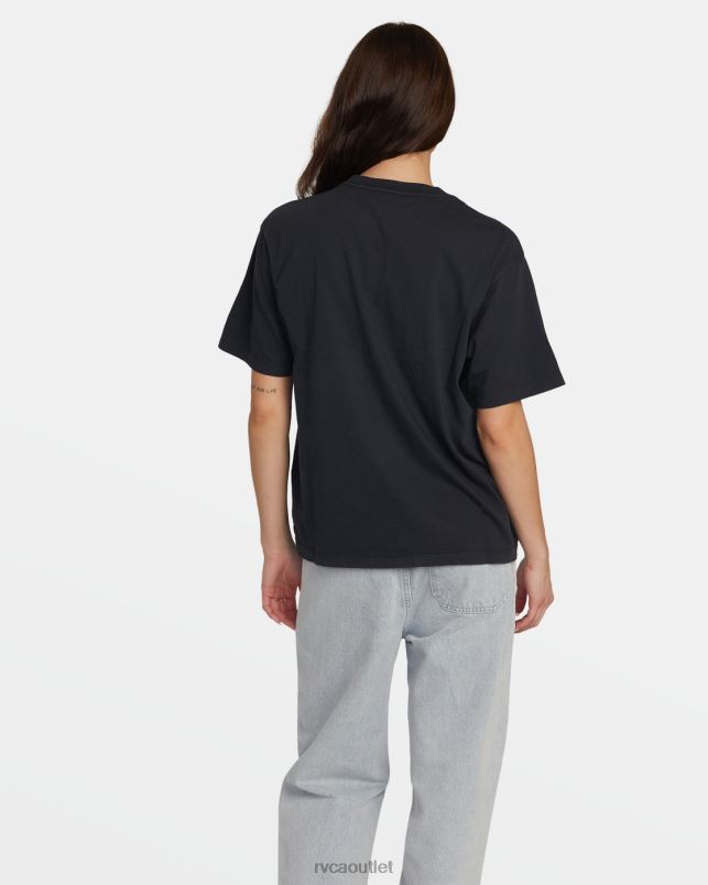 Clothing V84B1366 black RVCA Women Swirl Anyday T-Shirt