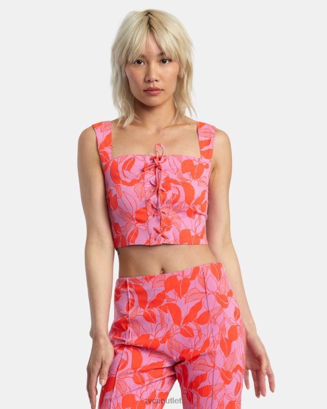 Clothing V84B1367 cyclamen RVCA Women Villa Tank Top