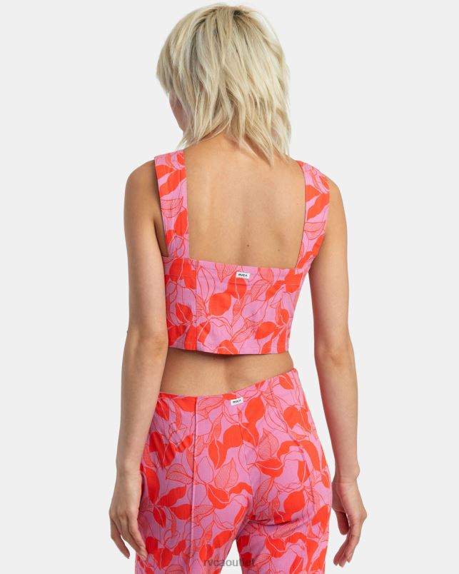 Clothing V84B1367 cyclamen RVCA Women Villa Tank Top