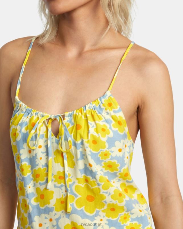 Clothing V84B1390 dusty blue RVCA Women Lily Sleeveless Top