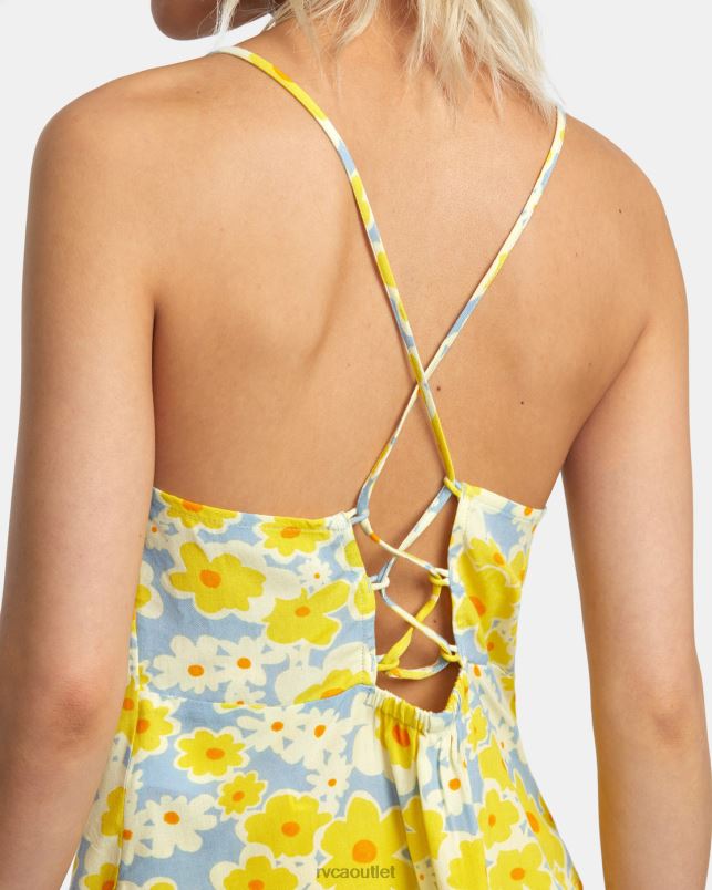 Clothing V84B1390 dusty blue RVCA Women Lily Sleeveless Top