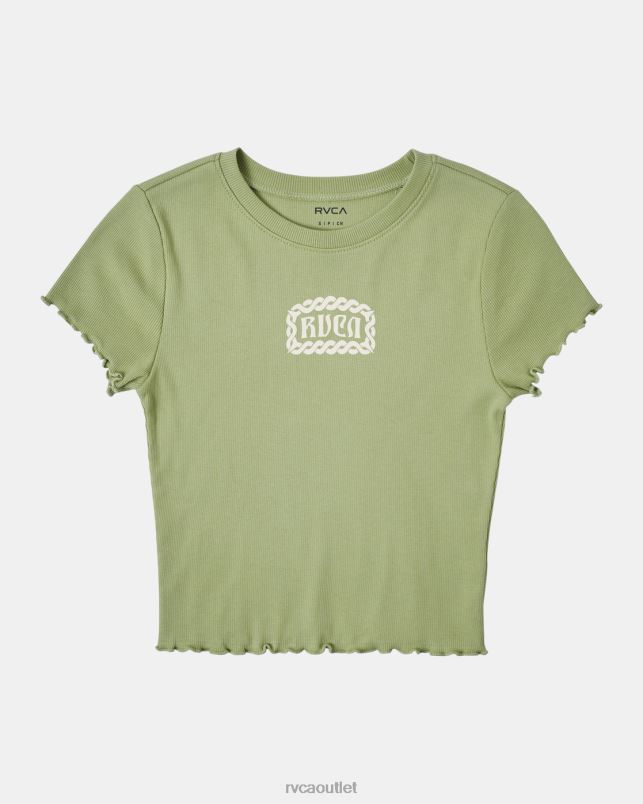 Clothing V84B1429 fern RVCA Women Tangled Classmate T-Shirt