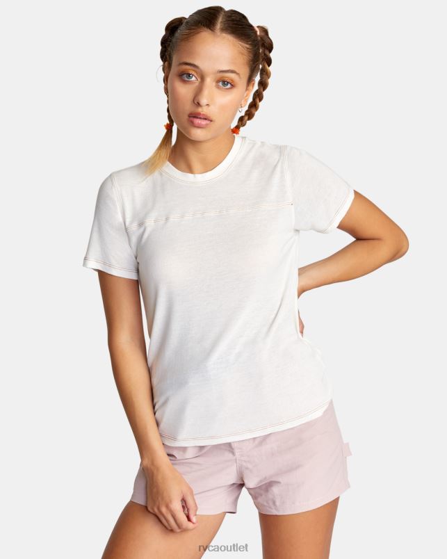 Clothing V84B1480 cloud RVCA Women Fielder Knit Tee