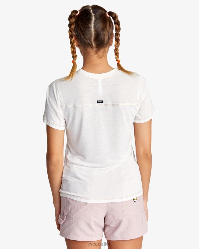 Clothing V84B1480 cloud RVCA Women Fielder Knit Tee