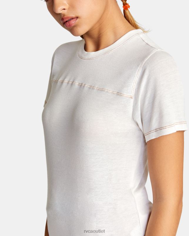 Clothing V84B1480 cloud RVCA Women Fielder Knit Tee