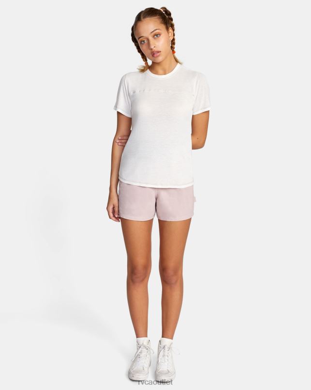 Clothing V84B1480 cloud RVCA Women Fielder Knit Tee
