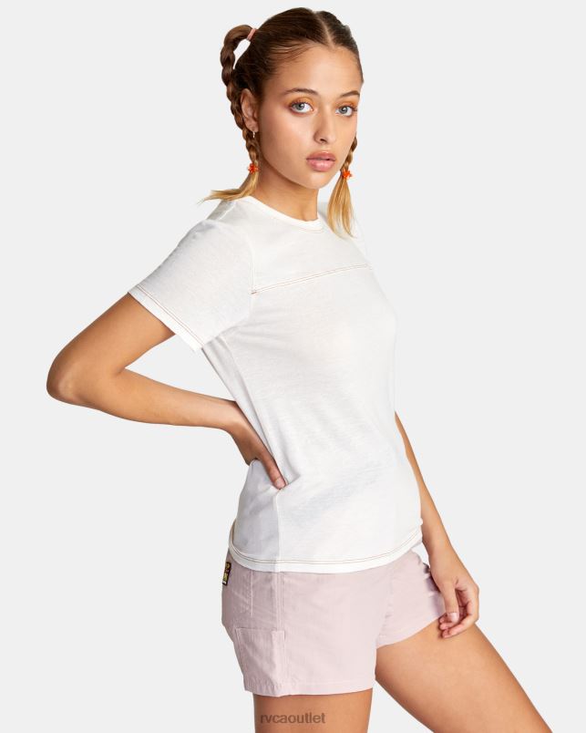 Clothing V84B1480 cloud RVCA Women Fielder Knit Tee
