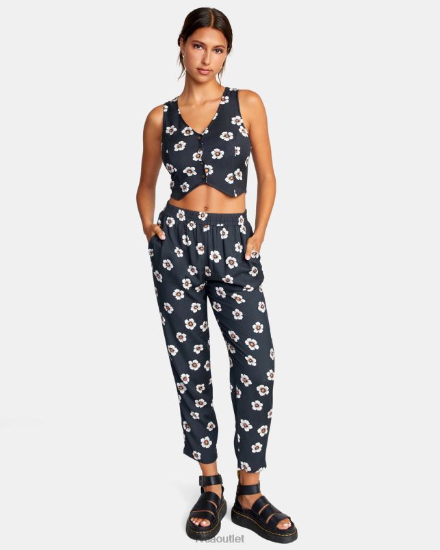 Clothing V84B1518 pirate black RVCA Women Summer Love Vest