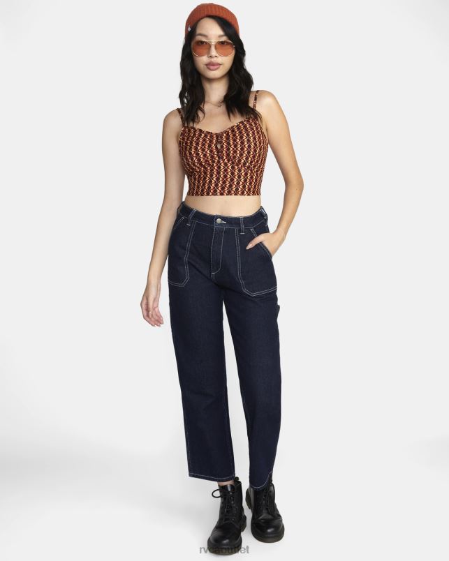 Clothing V84B1542 espresso RVCA Women Moxy Tank Top