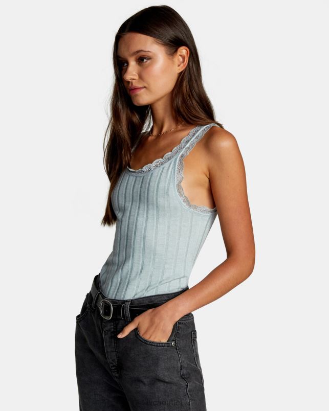Clothing V84B1590 iris RVCA Women Full Swing Tank Top