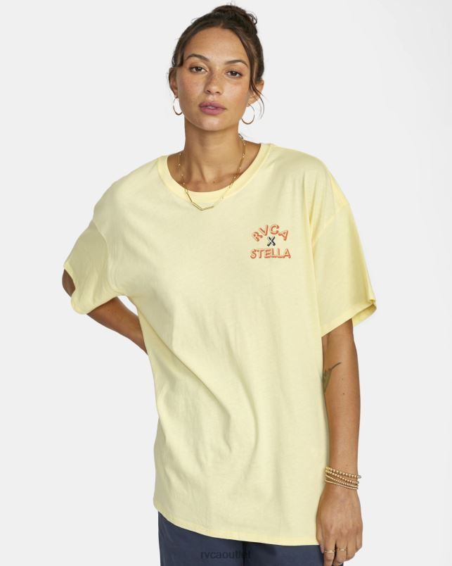Clothing V84B1716 lemon meringue RVCA Women Cherub Graphic Tee