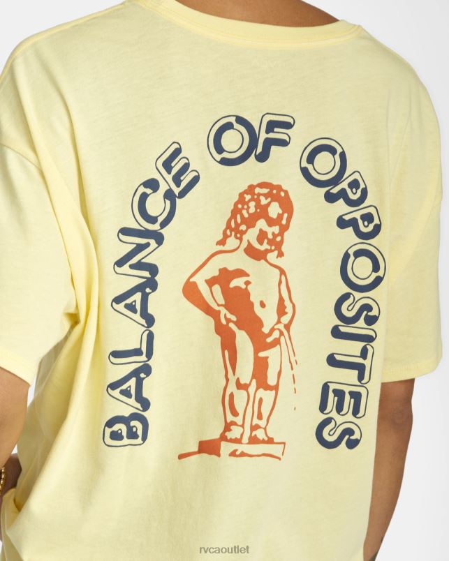 Clothing V84B1716 lemon meringue RVCA Women Cherub Graphic Tee