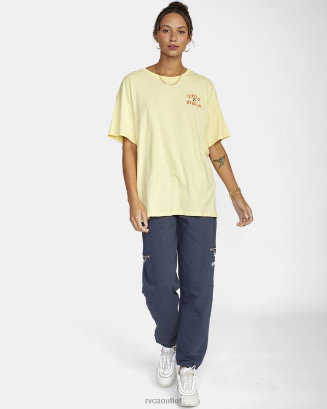Clothing V84B1716 lemon meringue RVCA Women Cherub Graphic Tee