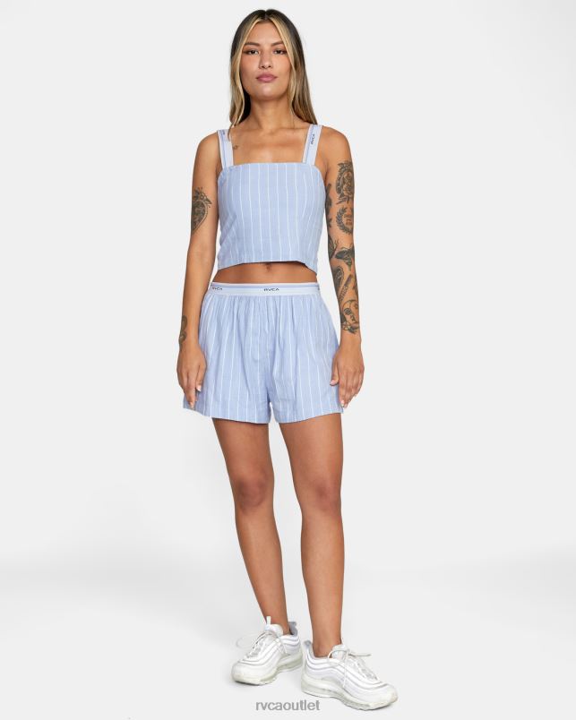 Clothing V84B1719 grey purple RVCA Women Nocturnal Crop Tank Top