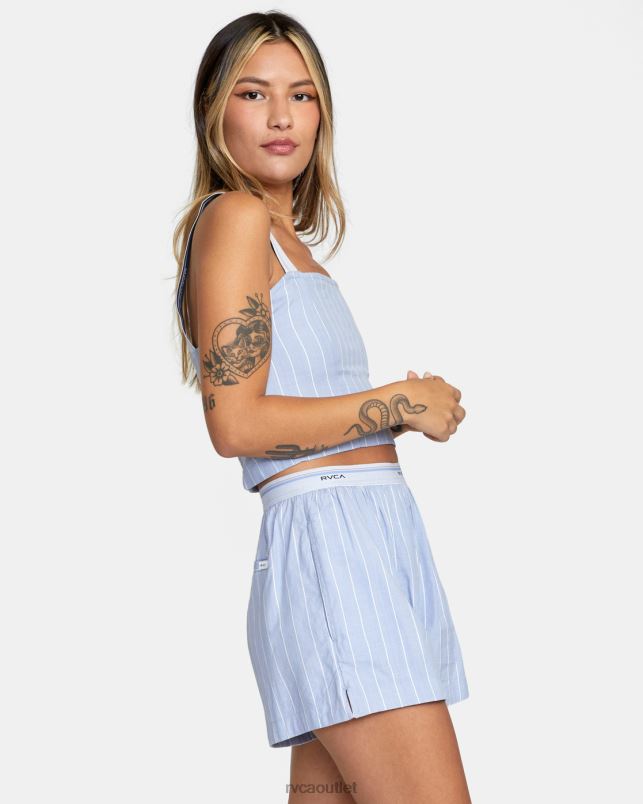 Clothing V84B1719 grey purple RVCA Women Nocturnal Crop Tank Top