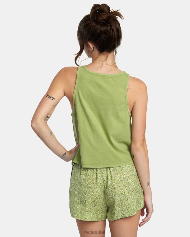 Clothing V84B1722 fern RVCA Women Traveler Tank Top