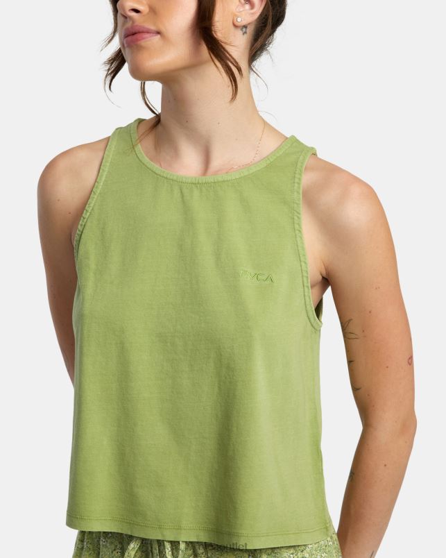 Clothing V84B1722 fern RVCA Women Traveler Tank Top