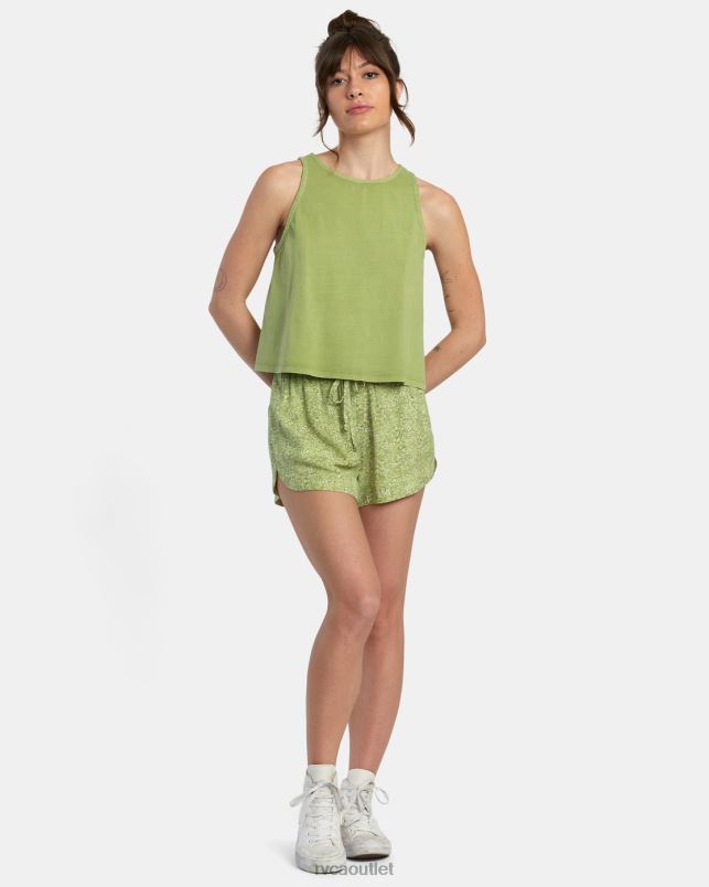 Clothing V84B1722 fern RVCA Women Traveler Tank Top