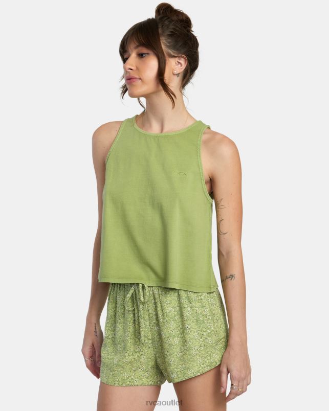 Clothing V84B1722 fern RVCA Women Traveler Tank Top