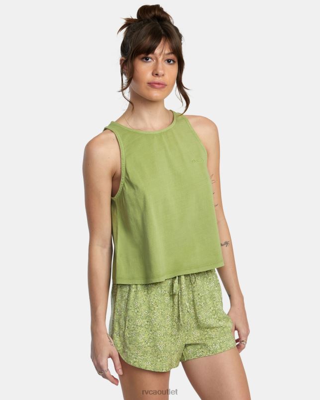 Clothing V84B1722 fern RVCA Women Traveler Tank Top