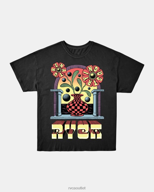 Clothing V84B234 black RVCA Women Martin Ander Potal Tee