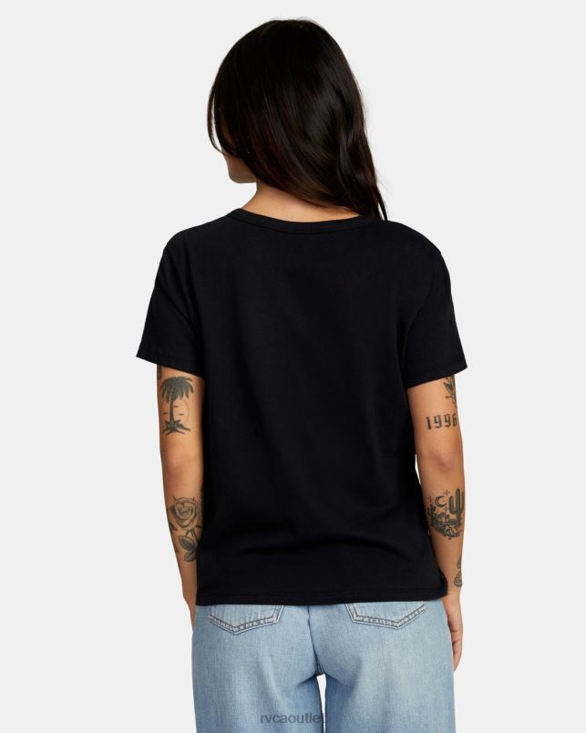Clothing V84B910 black RVCA Women Big Tee