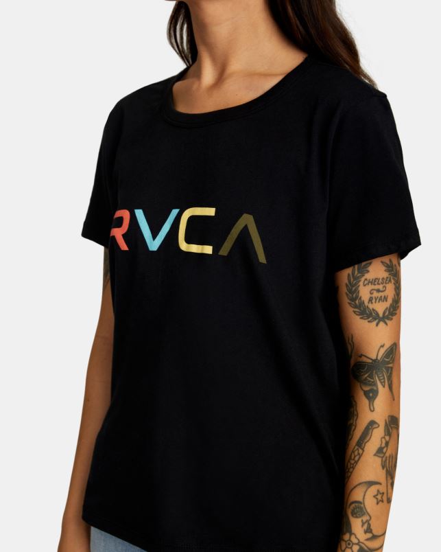 Clothing V84B910 black RVCA Women Big Tee