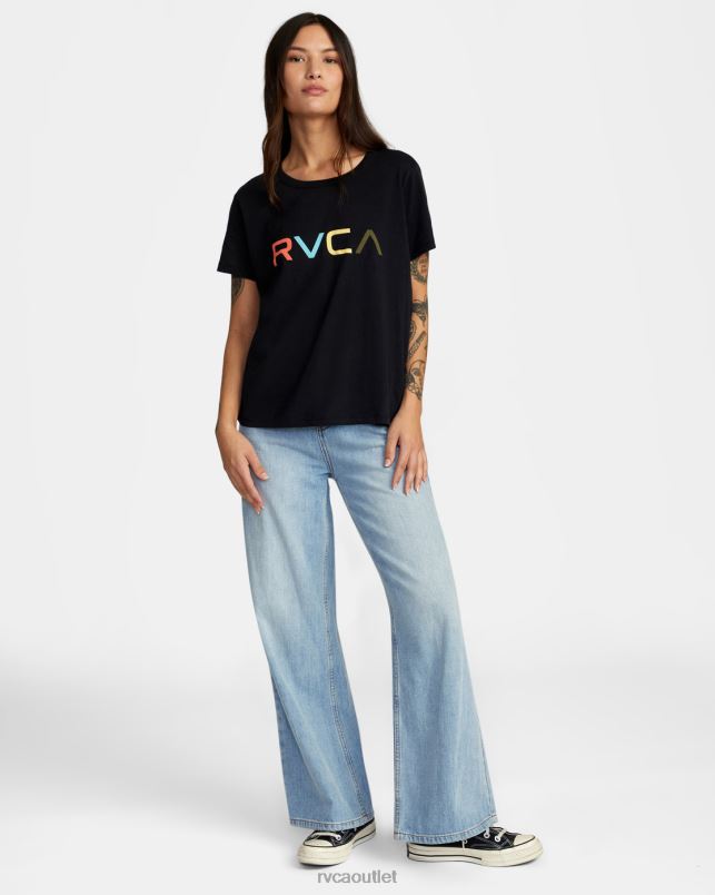 Clothing V84B910 black RVCA Women Big Tee