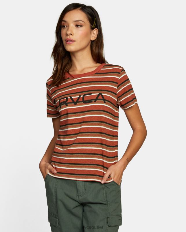 Clothing V84B946 dusty red RVCA Women Big Tee