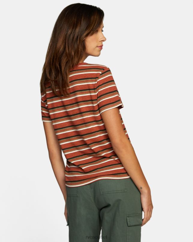 Clothing V84B946 dusty red RVCA Women Big Tee
