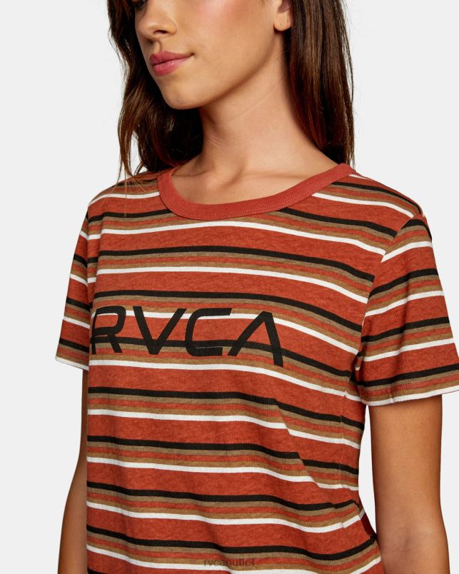 Clothing V84B946 dusty red RVCA Women Big Tee
