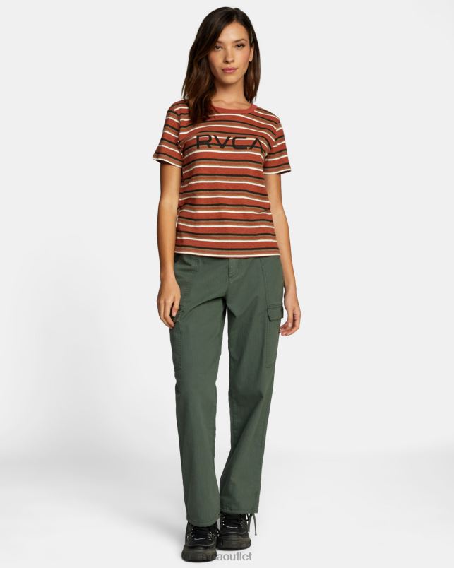 Clothing V84B946 dusty red RVCA Women Big Tee