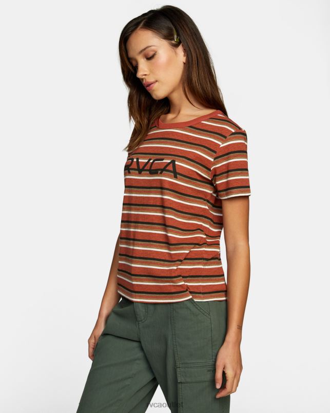 Clothing V84B946 dusty red RVCA Women Big Tee