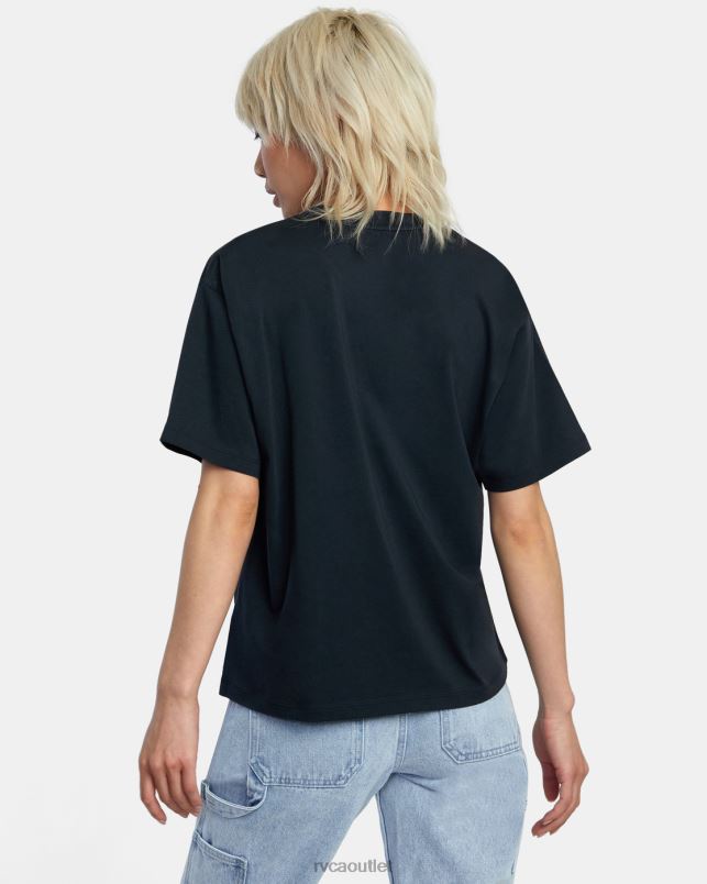 Clothing V84B994 black RVCA Women Jesse Brown Shapes Anyday Tee
