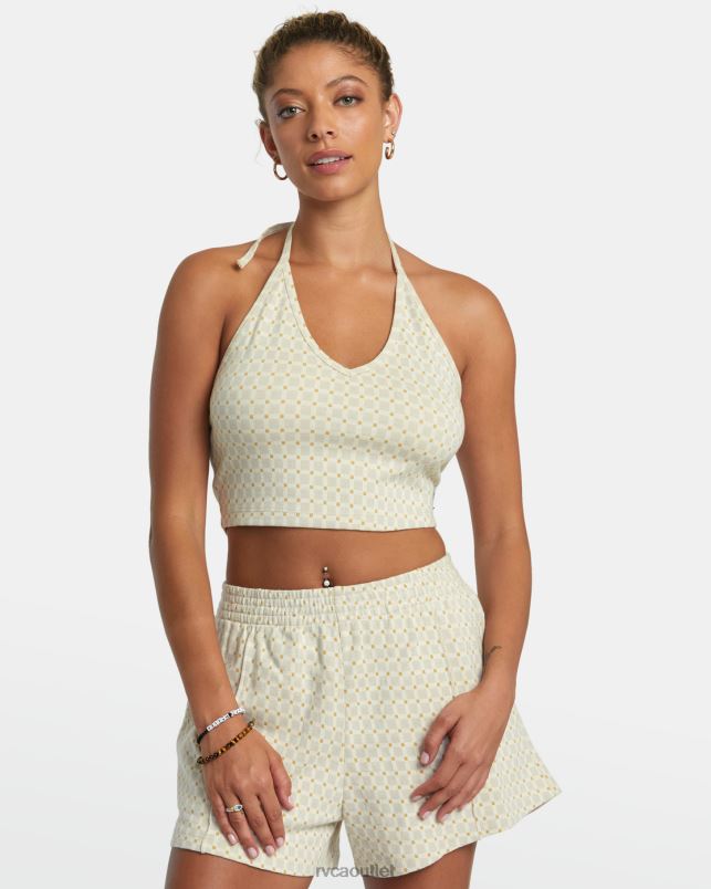 Clothing V84B1165 cloud RVCA Women Sunrise Halter Top