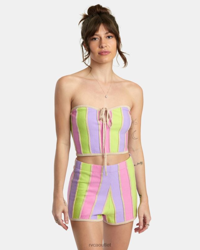 Clothing V84B1376 multi RVCA Women Upswing Crop Top