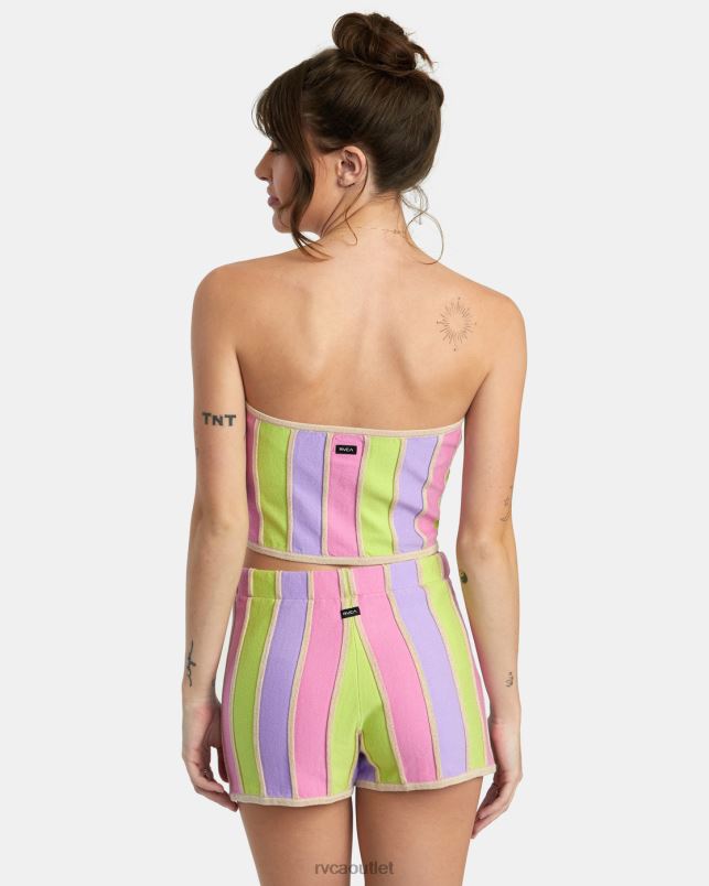 Clothing V84B1376 multi RVCA Women Upswing Crop Top