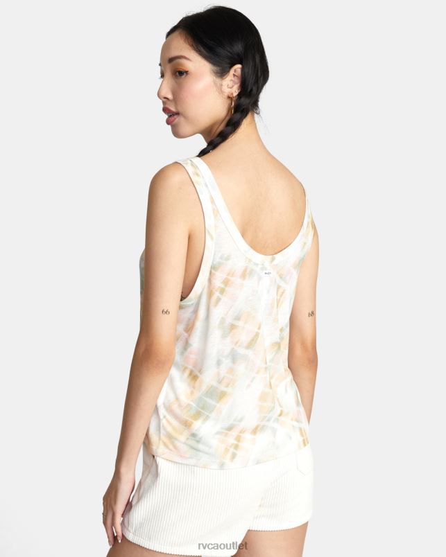 Clothing V84B1443 whisper white RVCA Women Lazy Tank Top