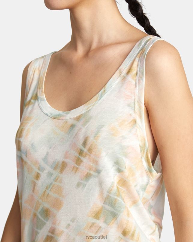 Clothing V84B1443 whisper white RVCA Women Lazy Tank Top