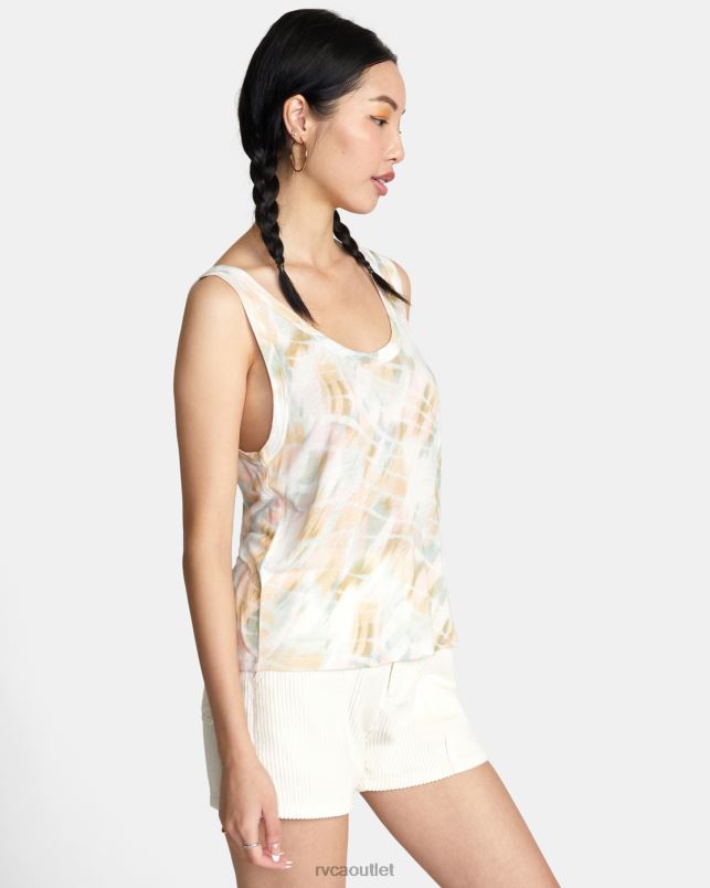 Clothing V84B1443 whisper white RVCA Women Lazy Tank Top