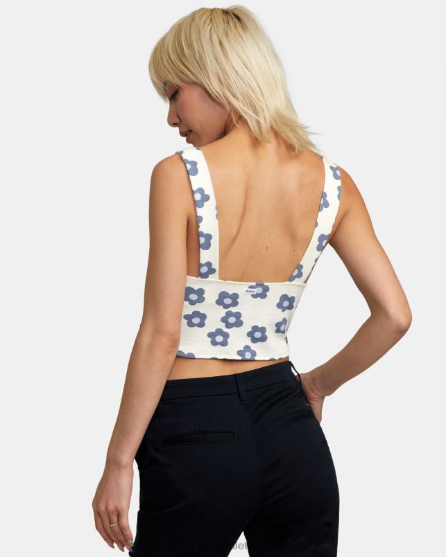 Clothing V84B1488 natural RVCA Women Pleasure Cropped Tank Top