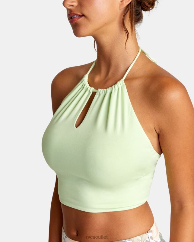 Clothing V84B1504 lime twist RVCA Women Sabrina Halter Top
