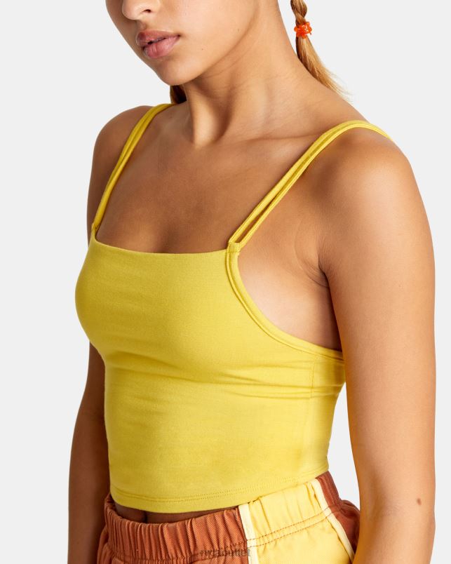 Clothing V84B1505 gold RVCA Women Canary Cami Top