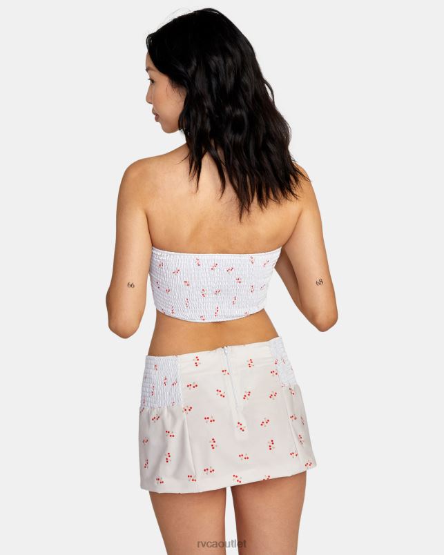 Clothing V84B1511 cream RVCA Women Heartthrob Tube Top